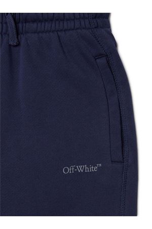 pantalone in cotone blu OFF WHITE KIDS | OBCH001F24FLE0044680